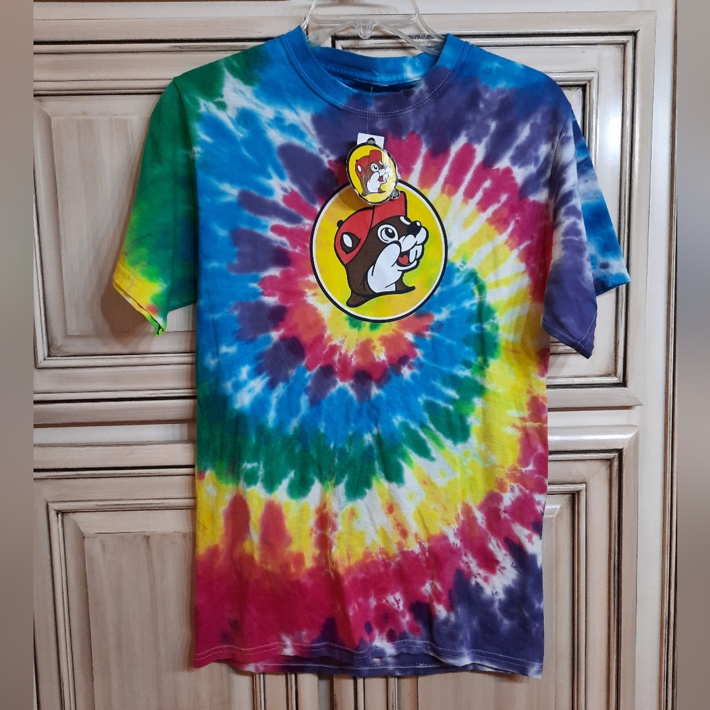 Buc-ee's Florida Graphic T-shirt - Small - Multicolor Tie Dye Short Sleeve - NEW